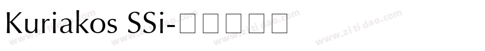 Kuriakos SSi字体转换